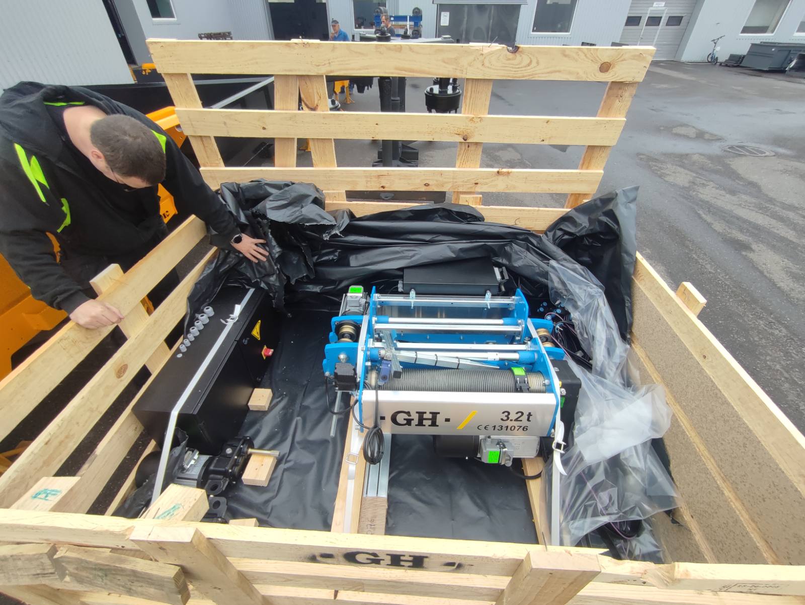 Kraana komplekti lahtipakkimine